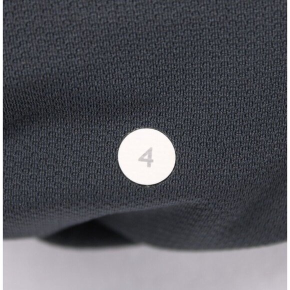 Lululemon Women's Run Inspire Crop Leggings Gray Black Low Rise Zip Pocket Sz 4 - Picture 6 of 9